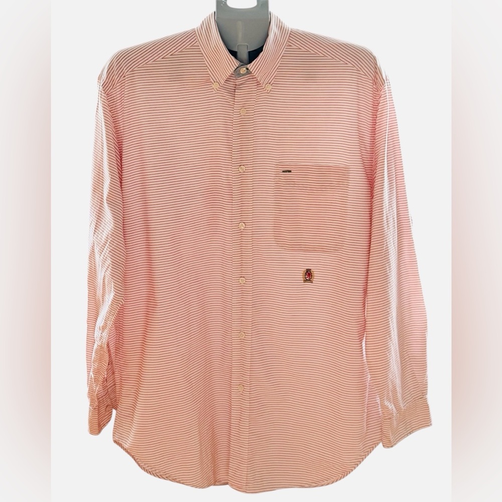 Like New Vintage Tommy Hilfiger Striped Button-Down Shirt – Size M